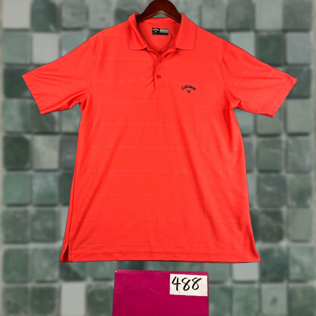 Callaway Callaway Polo Shirt Mens Medium Orange Performance Stretch Golf DXD Size US M / EU 48-50 / 2 - 1 Thumbnail
