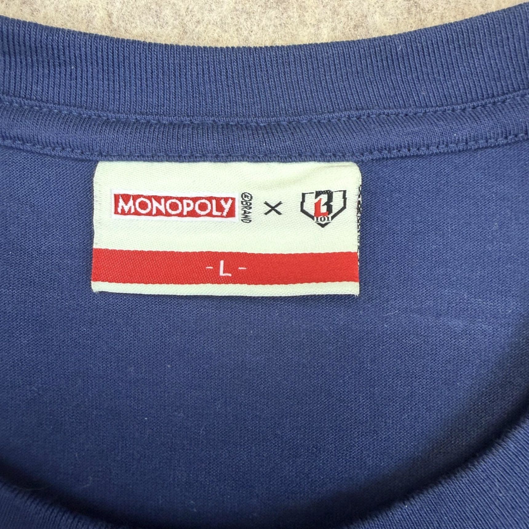 Vintage MONOPOLY Shirt Mens Large Blue It's More Than A Game Graphic Tee Mr Monopoly Size US L / EU 52-54 / 3 - 4 Thumbnail