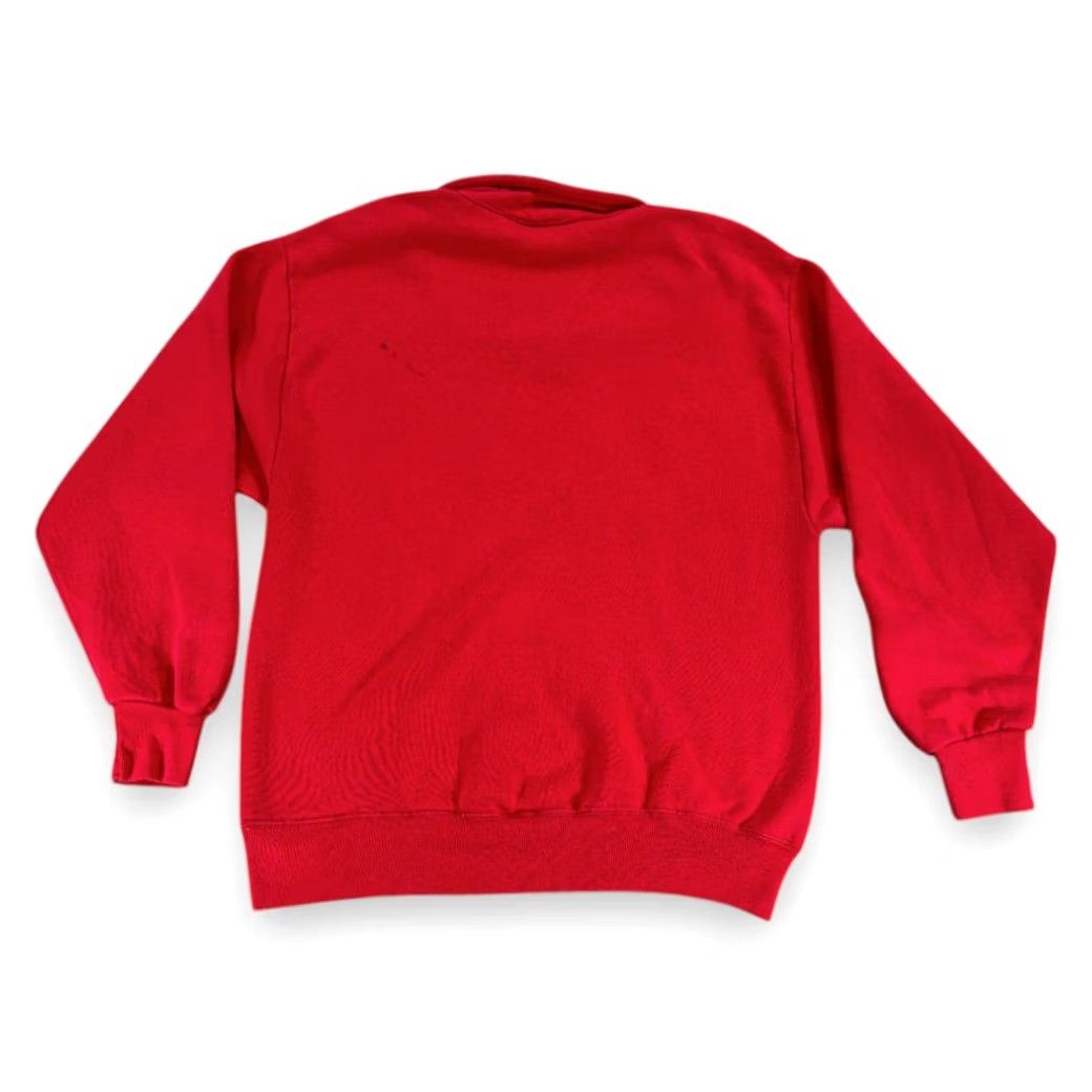 Jerzees VINTAGE Jerzees Sweater Shirt Adult MEDIUM Red 90s Clydesdales Stagecoach Horse Pulling Wagon Graphic Print 1/4 Zip Mens Size US M / EU 48-50 / 2 - 3 Thumbnail