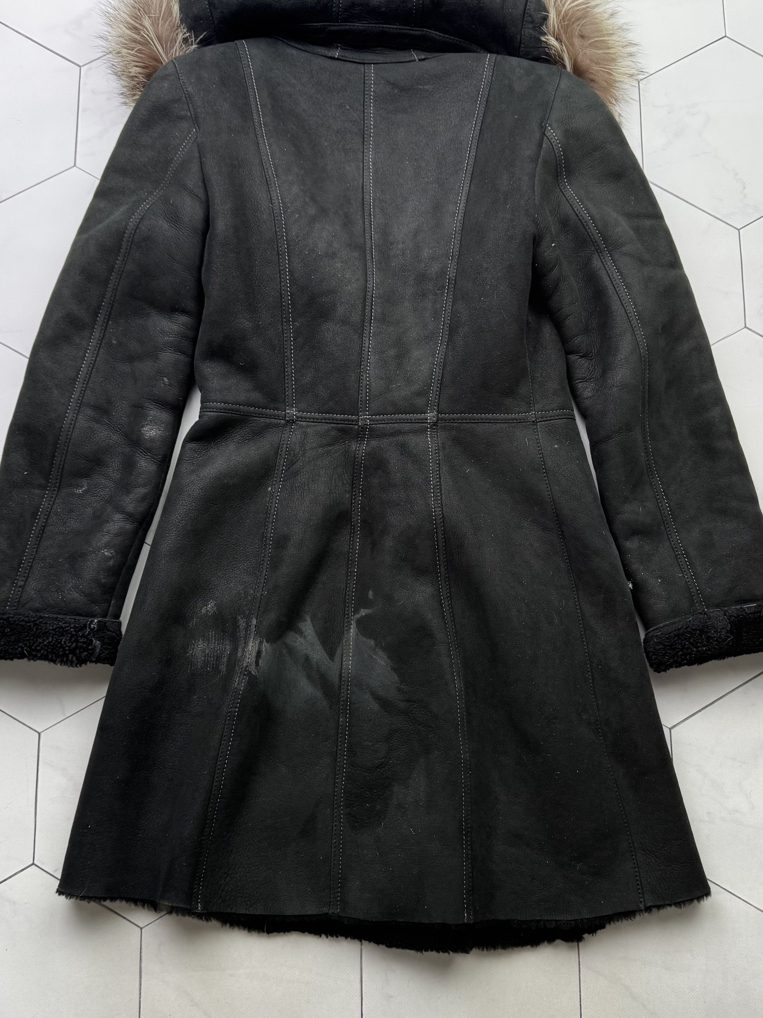 Japanese Brand Vintage Real Sheepskin Coat (B587)E2D15 Size M / US 6-8 / IT 42-44 - 10 Thumbnail