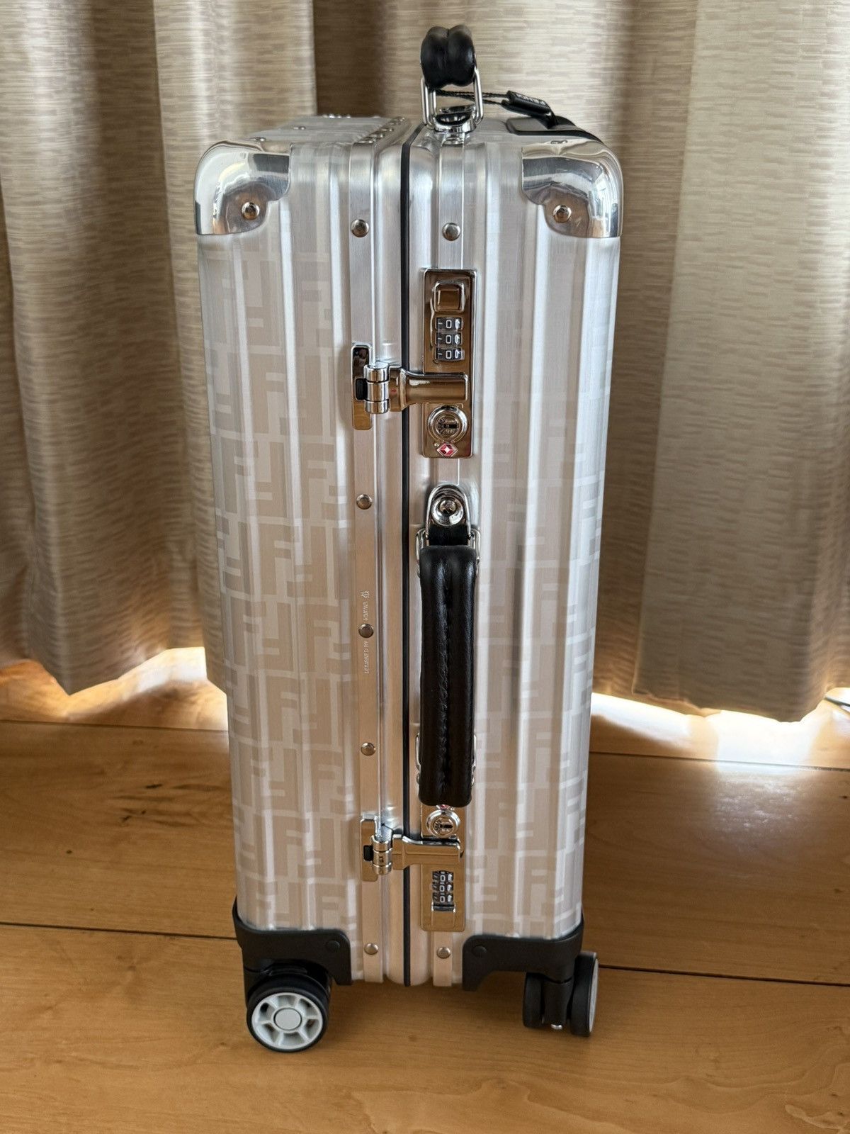 Rimowa X Fendi Silver Cabin Carryon Trolley Luggage, Men's — image 4 of 6