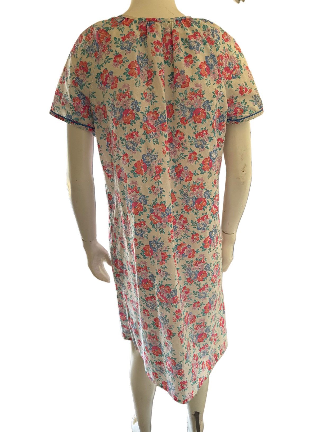 Vintage Coffee Casual women’s floral button up vintage pajama nighty Size ONE SIZE - 2 Thumbnail