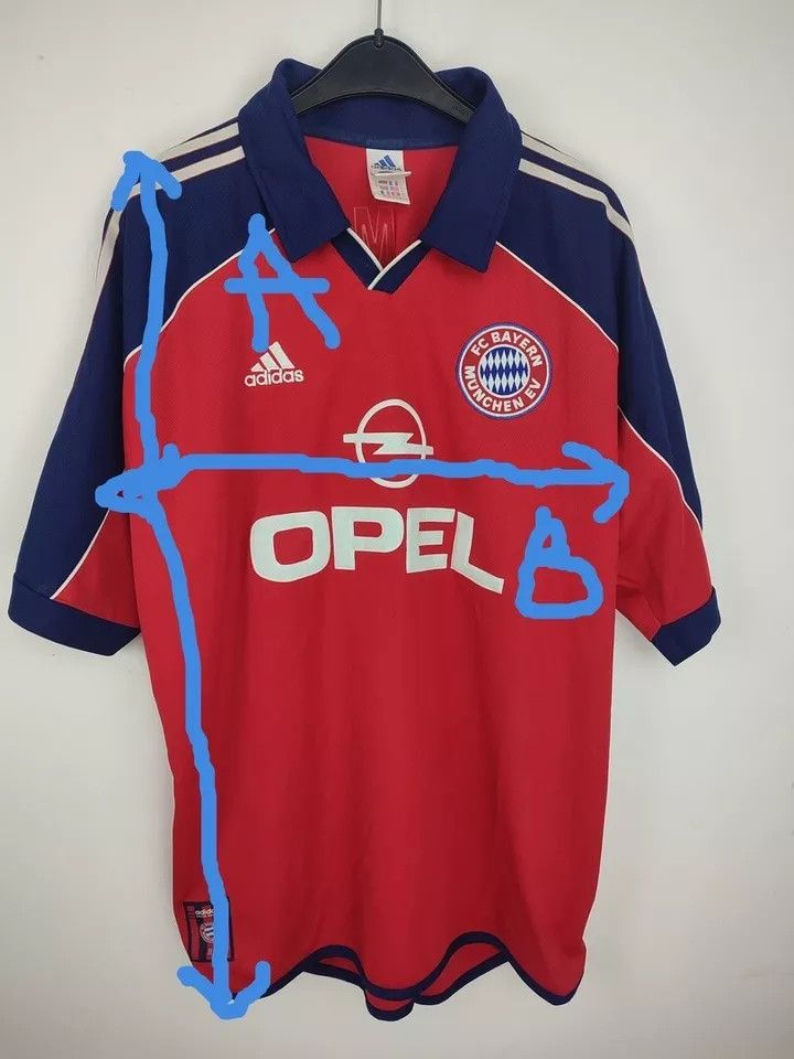 Adidas Bayern Munich Munchen 1999/00 Home Kit Soccer Jersey Size US XL / EU 56 / 4 - 10 Thumbnail