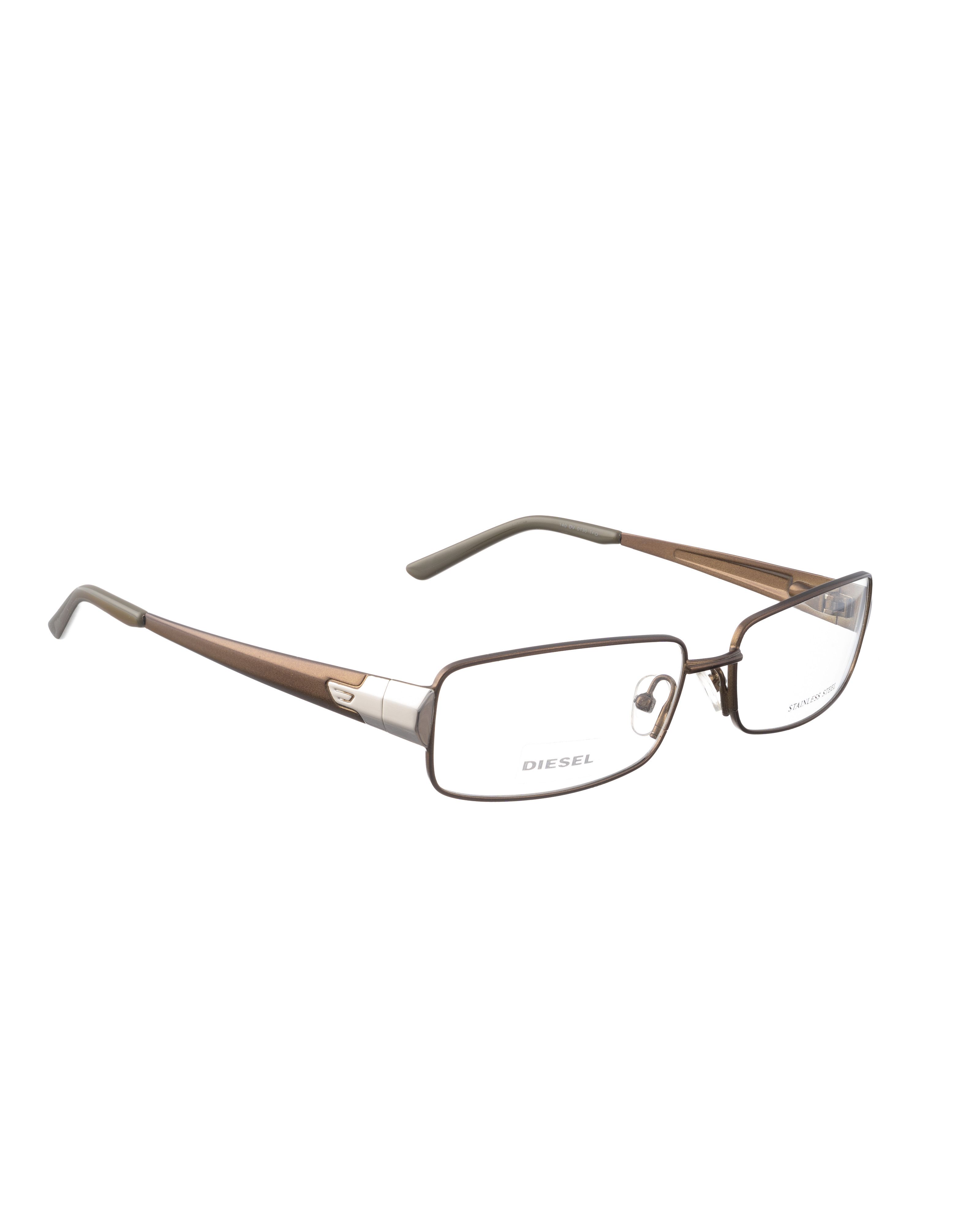 Diesel Diesel 00s Brown Metal Glasses with Silver Details Size ONE SIZE - 1 Thumbnail