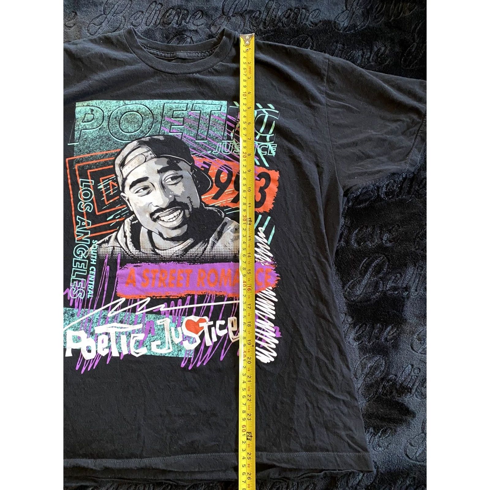 Vintage Rare Poetic Justice “A Street Romance” T-Shirt Black L 1993 Front Mens L Men Size L / US 10 / IT 46 - 6 Thumbnail