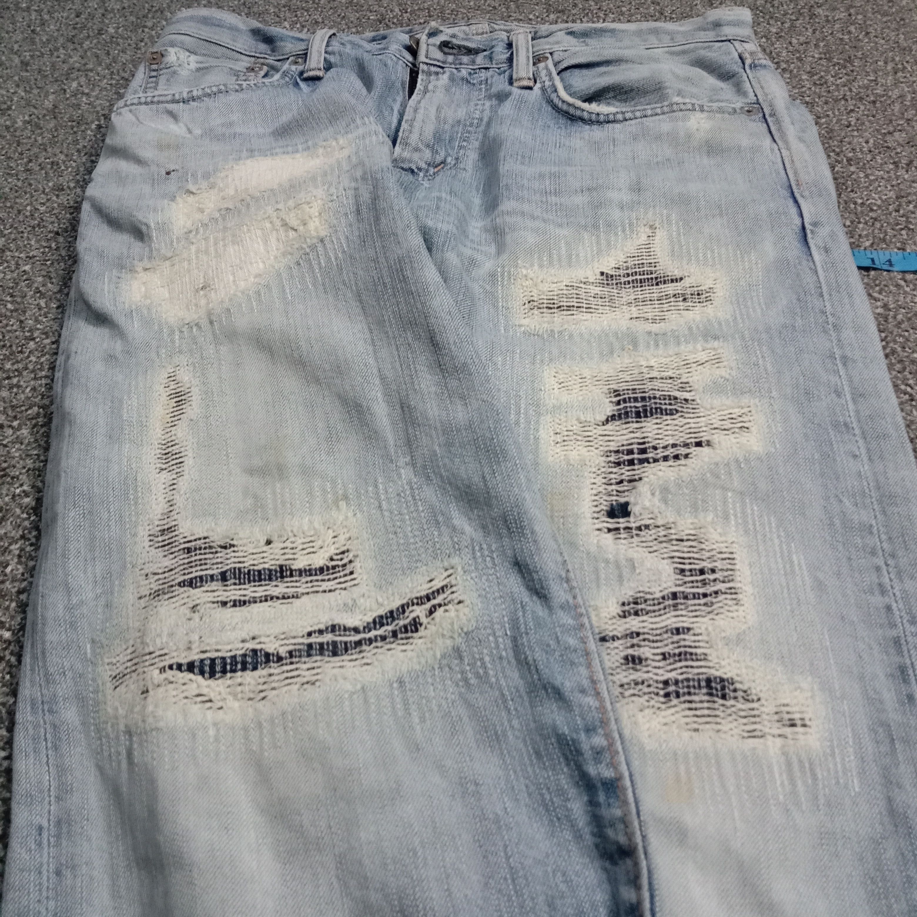 14th Addiction 🇯🇵 🔥 90s Edwin 503 Boro Homeless Sashiko Pants Size US 31 - 6 Thumbnail