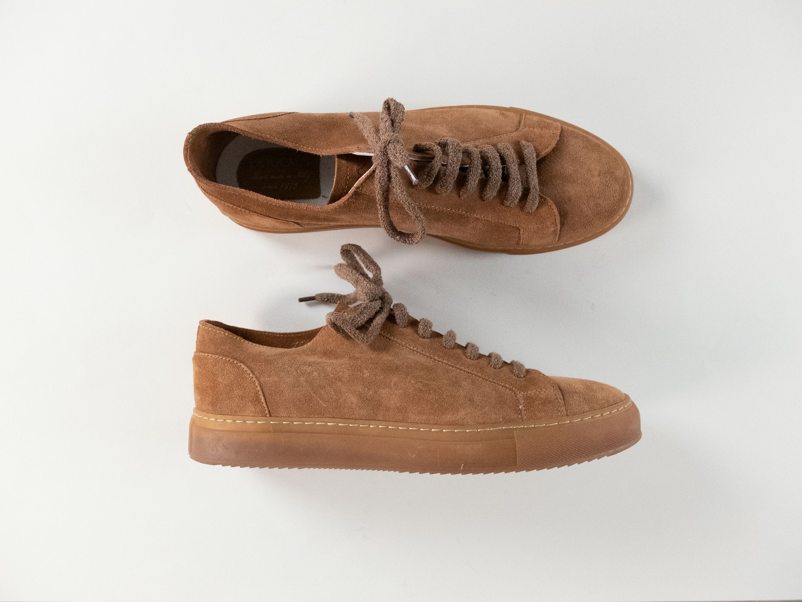 Doucal's DOUCAL'S biscuit brown low top suede sneakers 11 44 Size US 11 / EU 44 - 1 Thumbnail