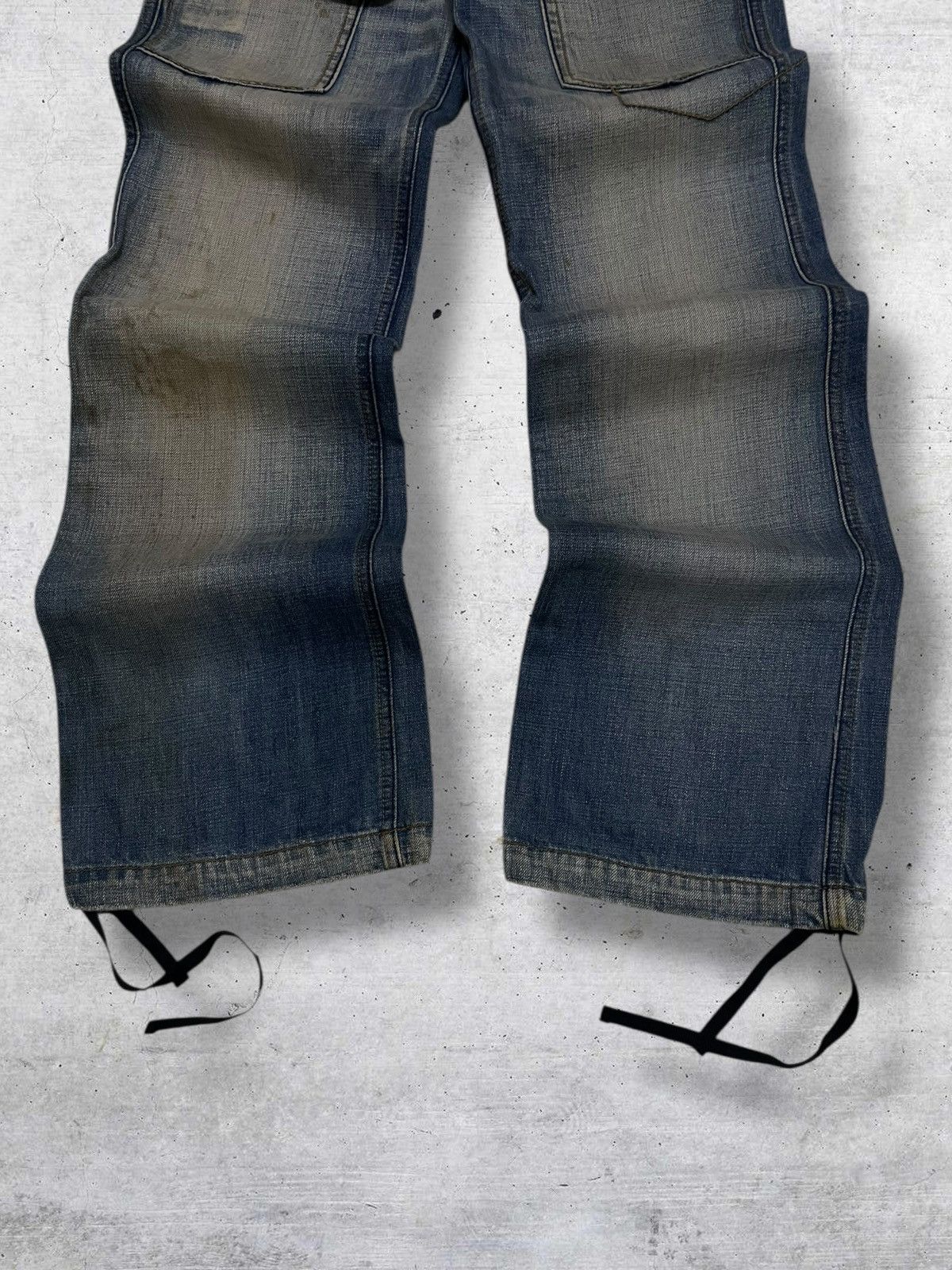 GOA VINTAGE LB-03 JAPAN DESIGNER POWER SOUL BAGGY MUDWASH DENIM Size US 28 / EU 44 - 3 Thumbnail