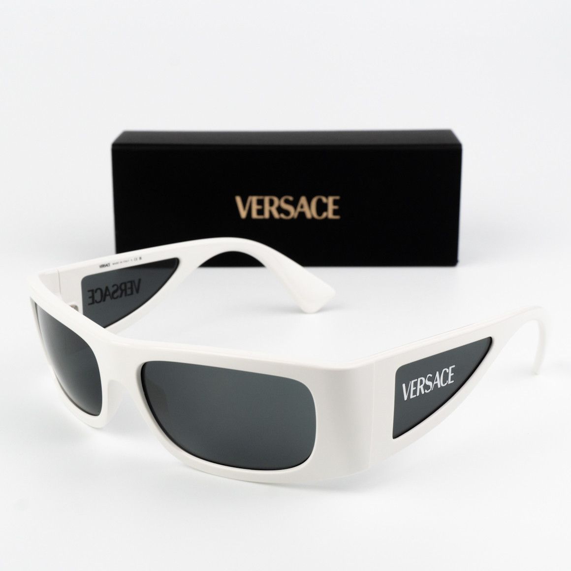 Versace NEW Versace VE4482 314/87 Shield Unisex Sunglasses Size ONE SIZE - 1 Thumbnail