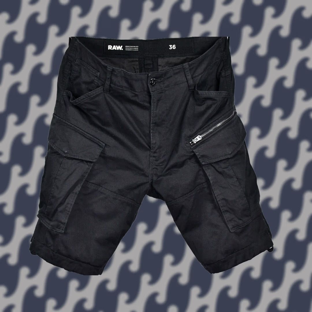 G-Star G-Star Raw Rovic Zip Relaxed Cargo Shorts Black Men's Size 36 Size US 36 / EU 52 - 1 Thumbnail