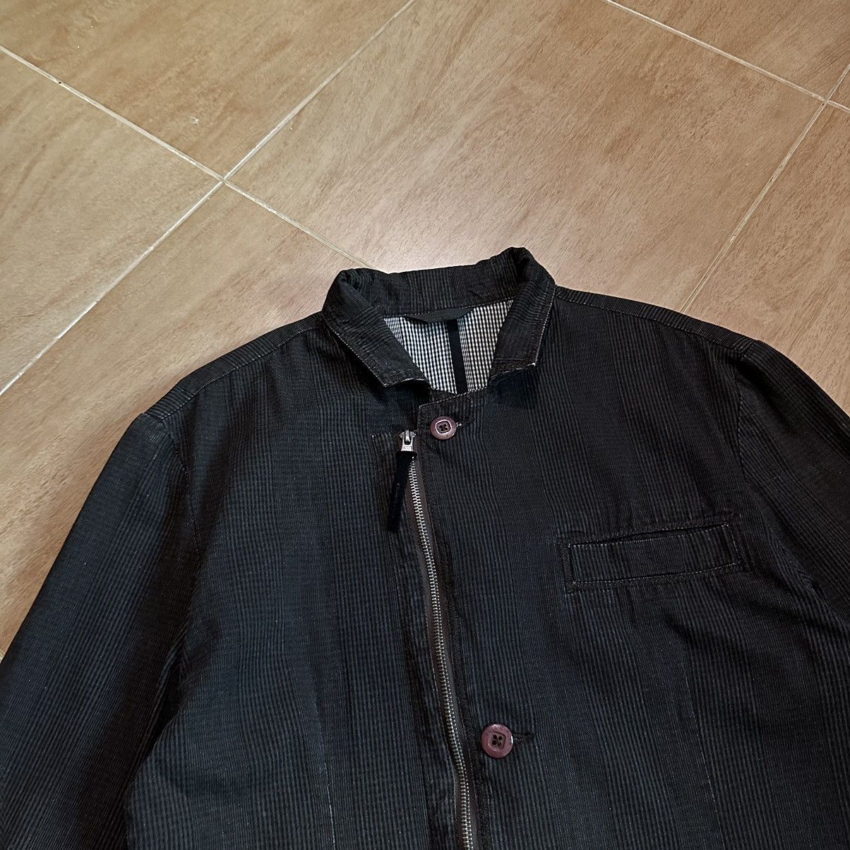 Designer × Full Circle × Japanese Brand Fullcircle Zip up/ button up blazer Size 42R - 2 Thumbnail