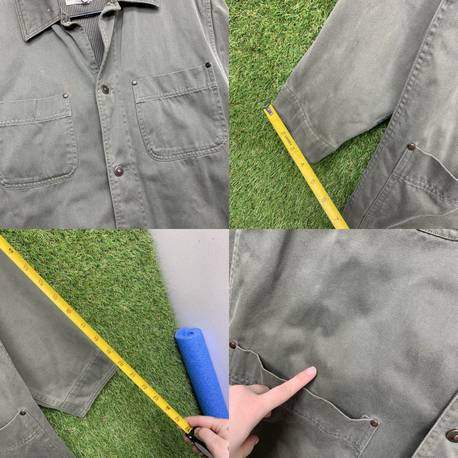 Banana Republic VINTAGE Banana Republic Jacket Mens XS Green Chore Barn Military Long Coat Size US XS / EU 42 / 0 - 8 Thumbnail