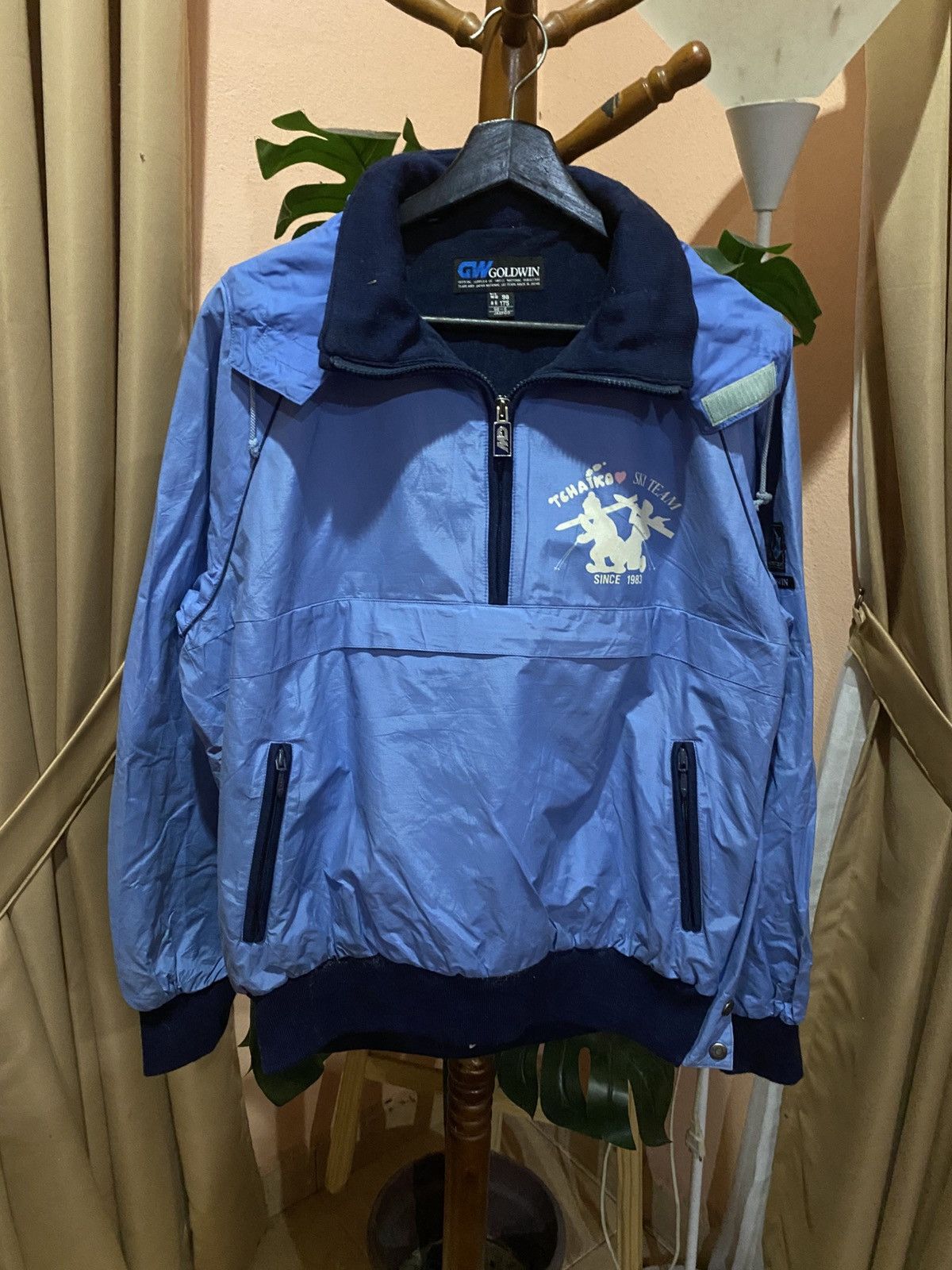 Goldwin Vintage Goldwin Tchaikov Ski Team Windbreaker 90s Blue Japan Size US M / EU 48-50 / 2 - 3 Thumbnail
