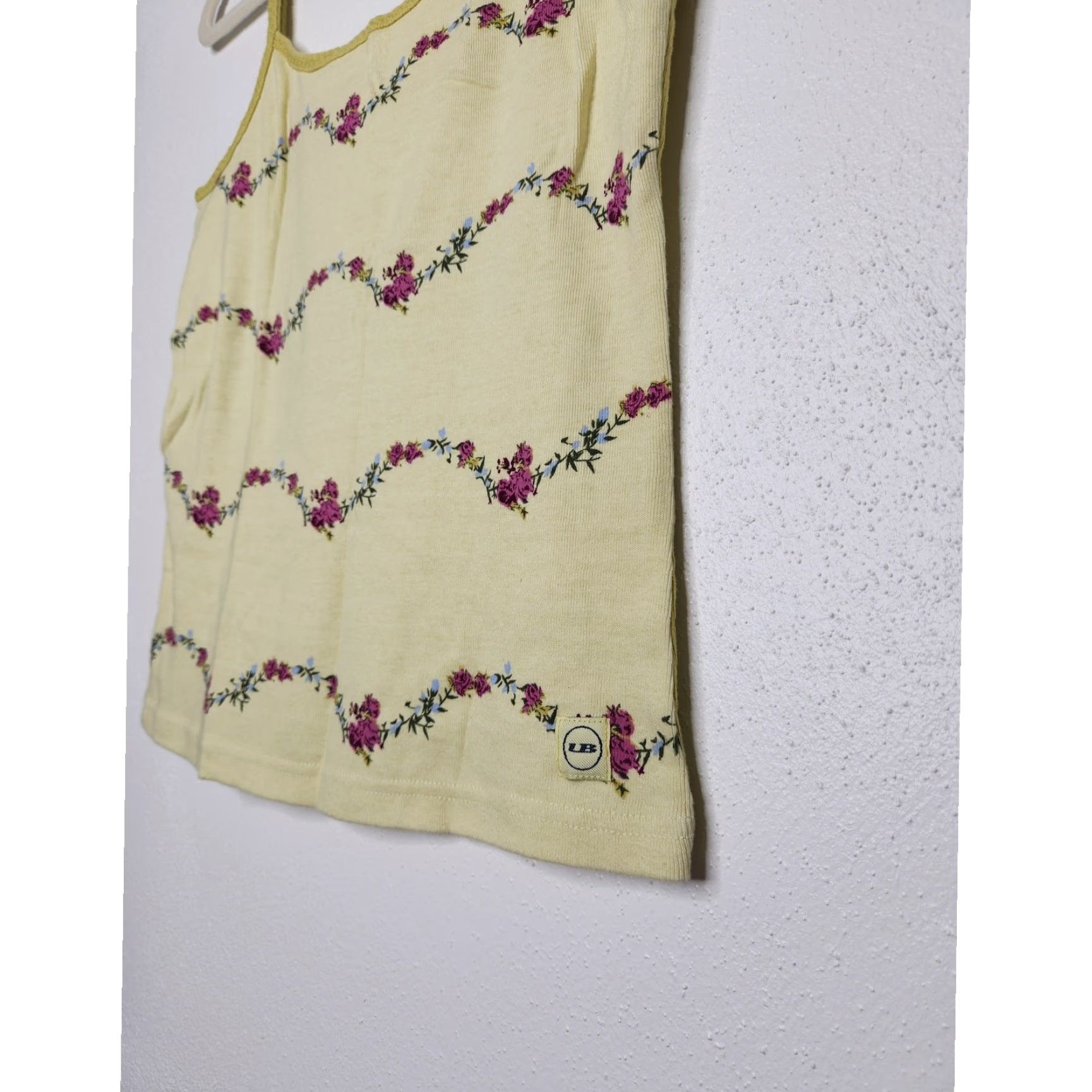 Vintage VINTAGE Unionbay Cami Tank Top Woman M Yellow 90s Floral Flowers NWT Size M / US 6-8 / IT 42-44 - 3 Thumbnail