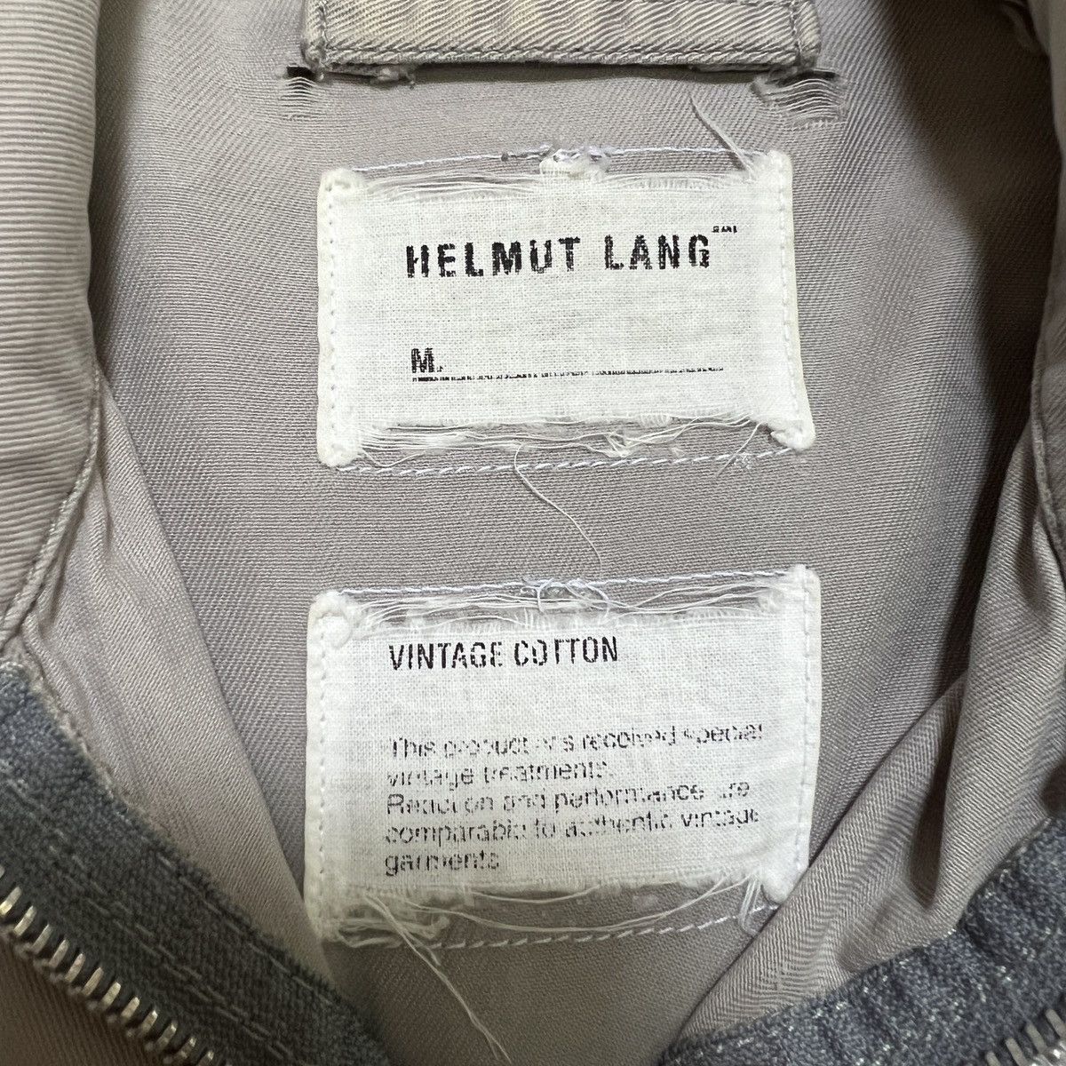Helmut Lang 🔥 S00 Helmut Lang Distress Blouson Jacket Made In Italy Size US M / EU 48-50 / 2 - 9 Thumbnail