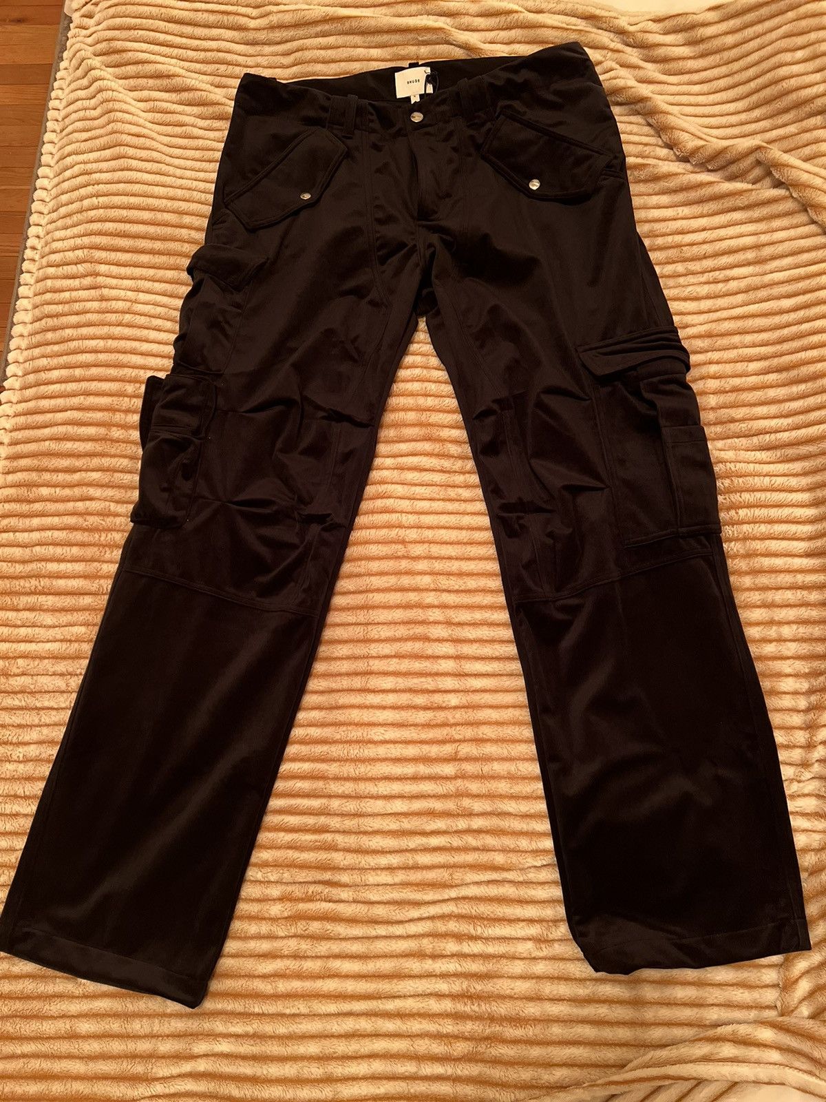 image of Rhude Sky Lounge Cargo Pants (Size Xl) in Black, Men's (Size 36)