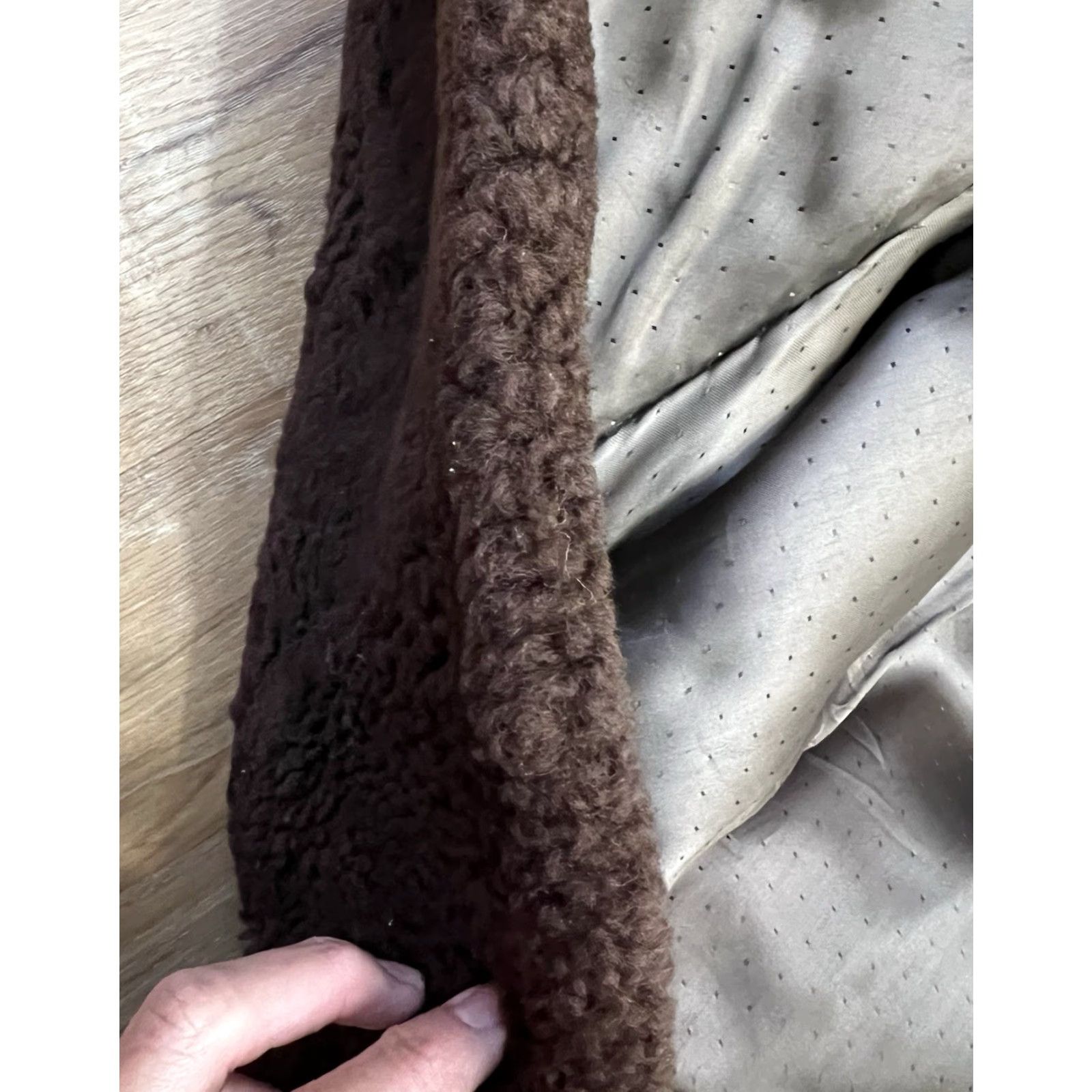 Vintage Stunning Heavy Pure Shearling Coat Women’s S / M Sheepskin Coat Brown Unbranded Size S / US 4 / IT 40 - 5 Thumbnail