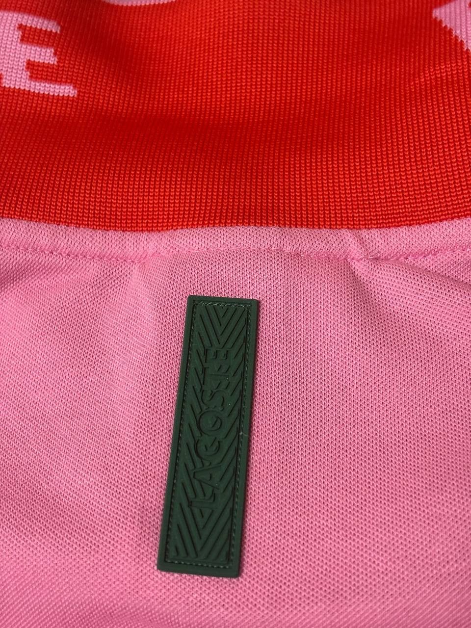 Lacoste Lacoste Slim Fit Polo – Pink / Red Collar Logo Size US XXL / EU 58 / 5 - 15 Thumbnail