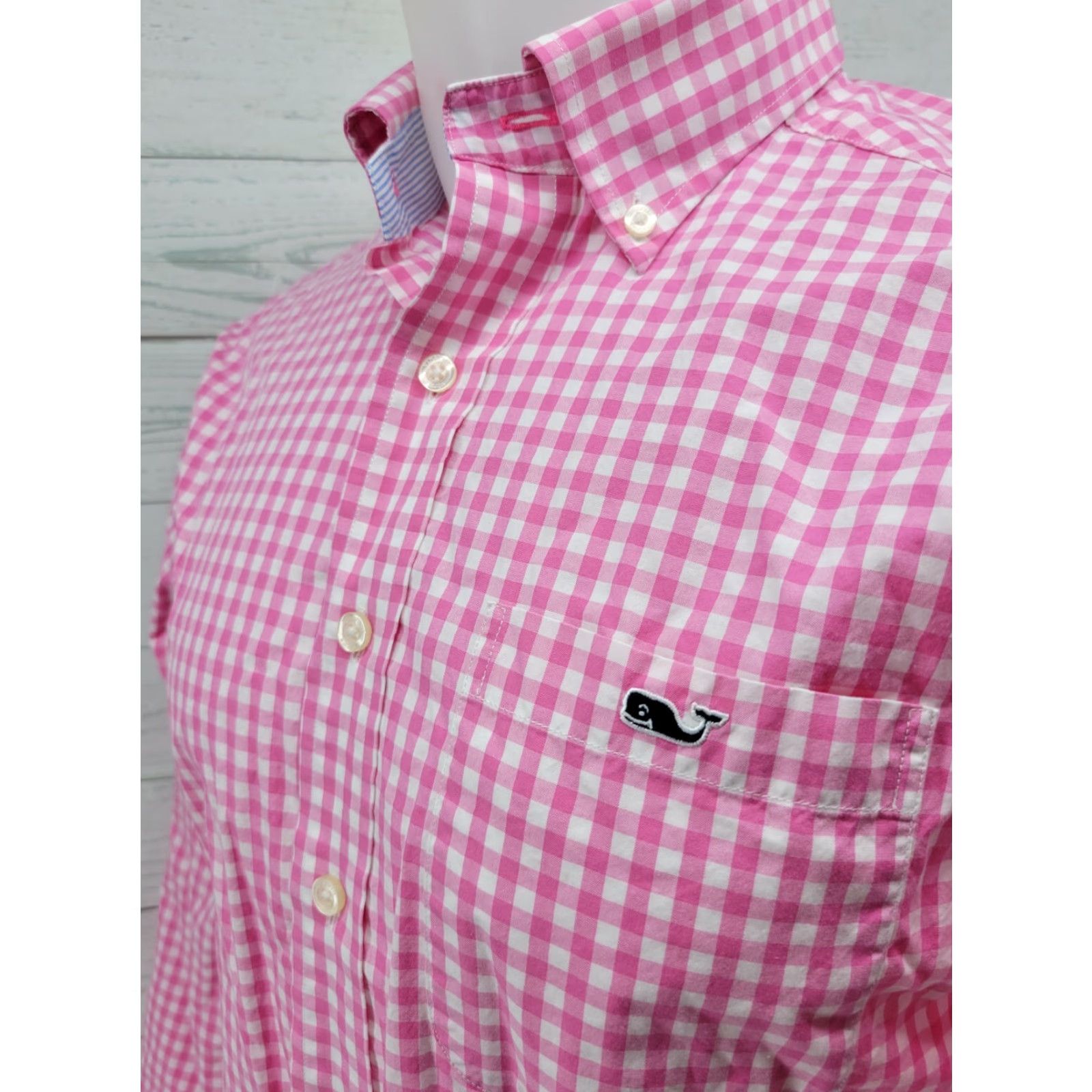 Vineyard Vines Vineyard Vines Tucker Shirt Button-Up Long Sleeve SMALL Pink Checkered Men’s Shirt Size US S / EU 44-46 / 1 - 3 Thumbnail
