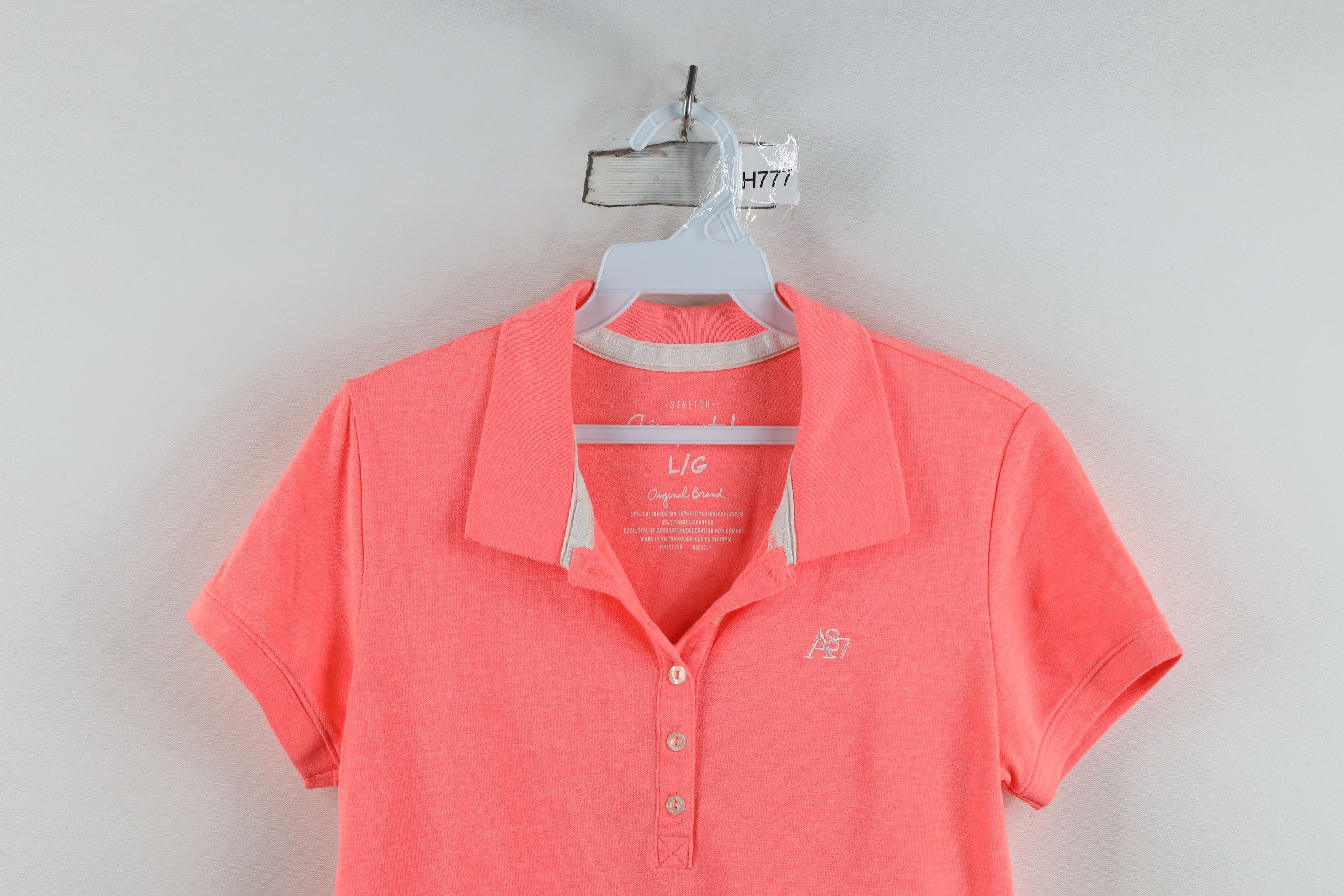 Aeropostale Vintage Y2K Aeropostale Bella Collared Polo Shirt Pink Size L / US 10 / IT 46 - 2 Thumbnail
