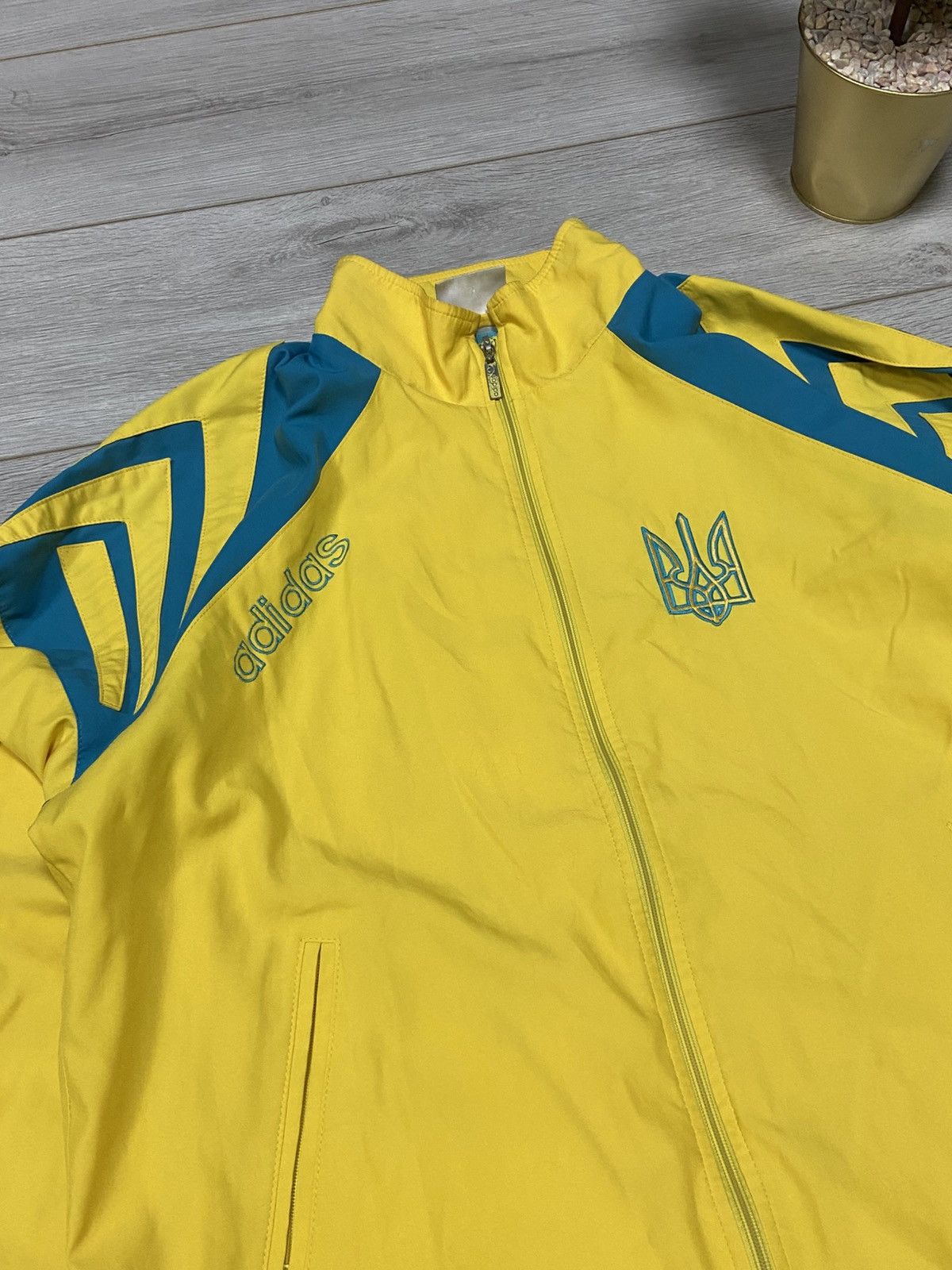 Adidas Vintage Adidas West Germany Ukraine 80-90s Rare Track Suit Size US M / EU 48-50 / 2 - 5 Thumbnail
