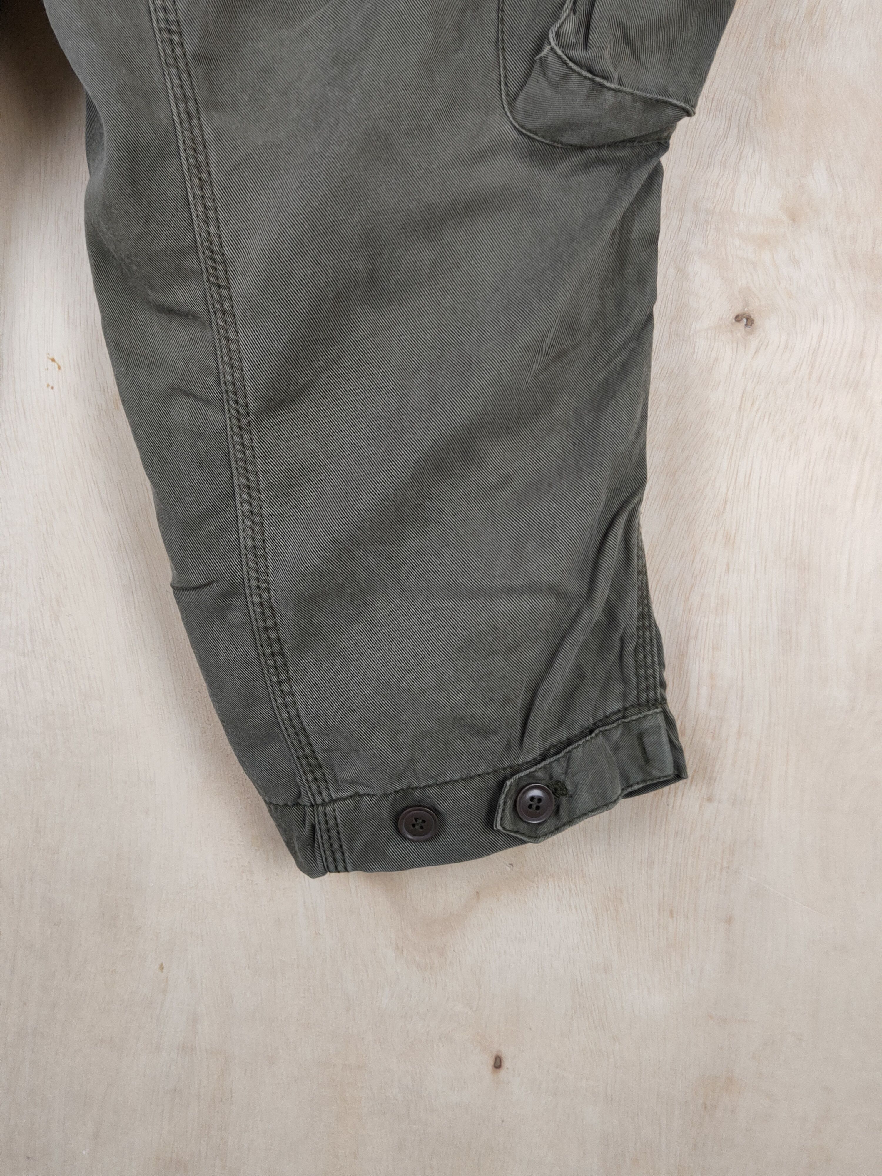 Japanese Brand Earth Music&Ecology Olive Multipocket Short Pants #S2531 Size 31" - 11 Thumbnail