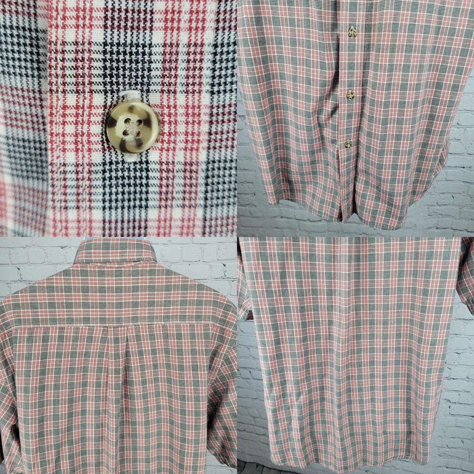 Carhartt VINTAGE Carhartt Shirt Button-Up Short Sleeve Plaid Red Black 100% Cotton Large Mens Size US L / EU 52-54 / 3 - 8 Thumbnail