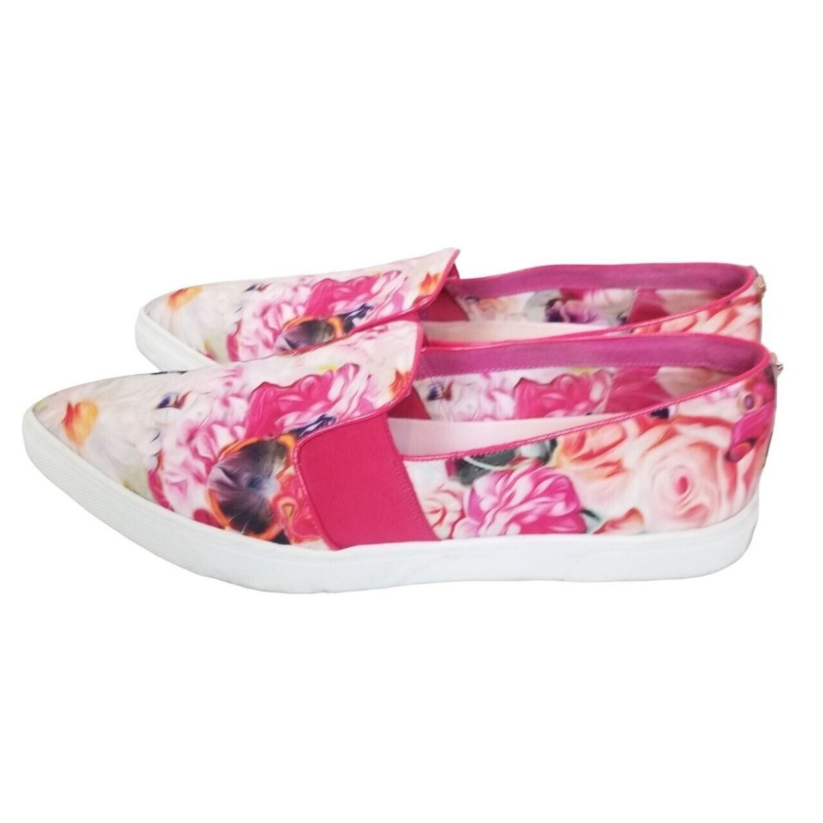 Ted Baker Ted Baker Womens Thfia Floral Slip On Sneakers Flats 39 EU Size US 8 / IT 38 - 5 Thumbnail