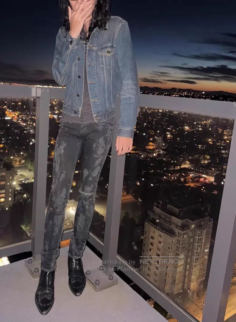 Saint Laurent Paris Saint Laurent Paris Denim Jacket i Size US S / EU 44-46 / 1 - 3 Thumbnail
