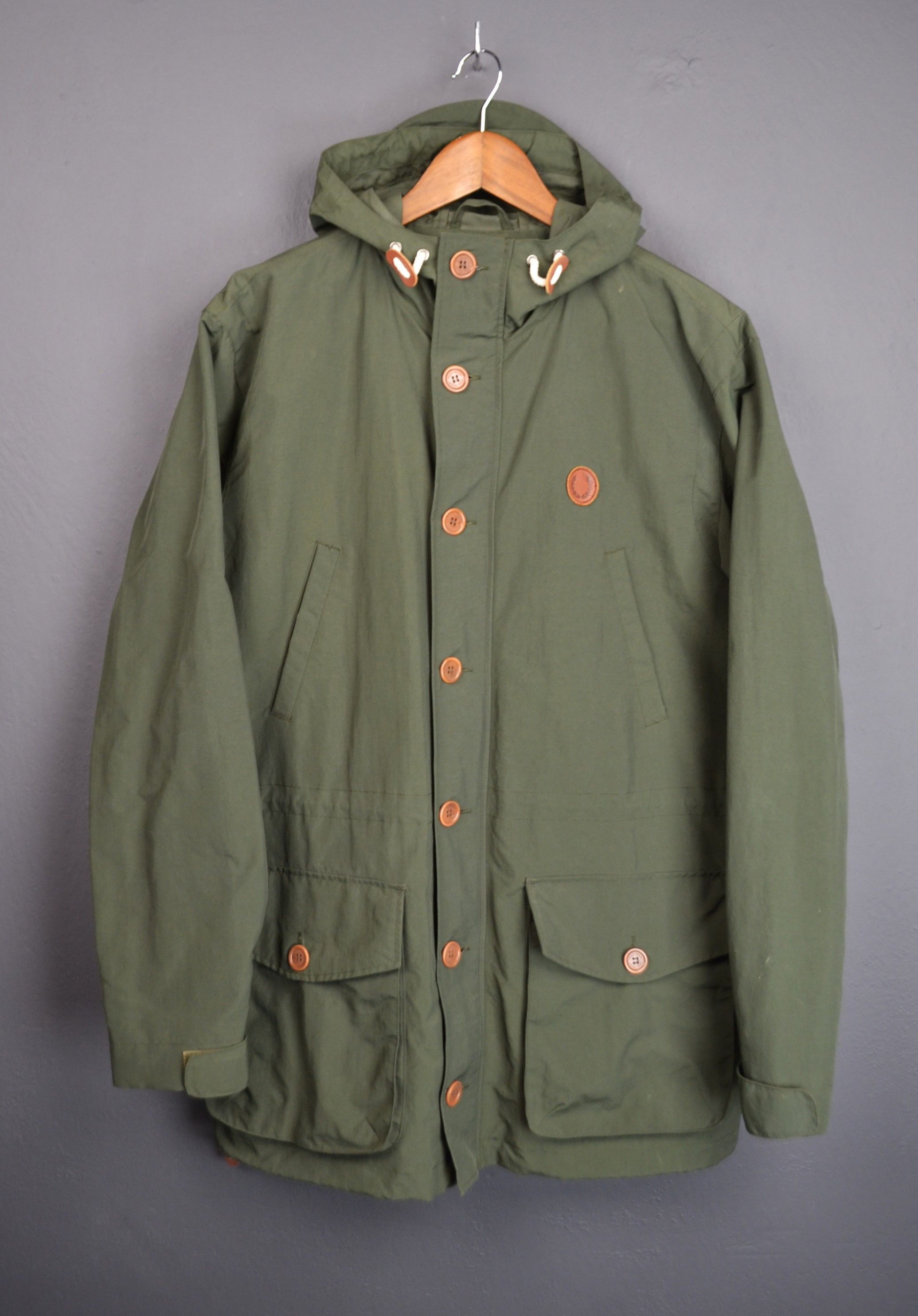 Fred Perry Fred Perry Mens Green Mountain Parka Coat L Jacket Nylon Size US L / EU 52-54 / 3 - 1 Thumbnail