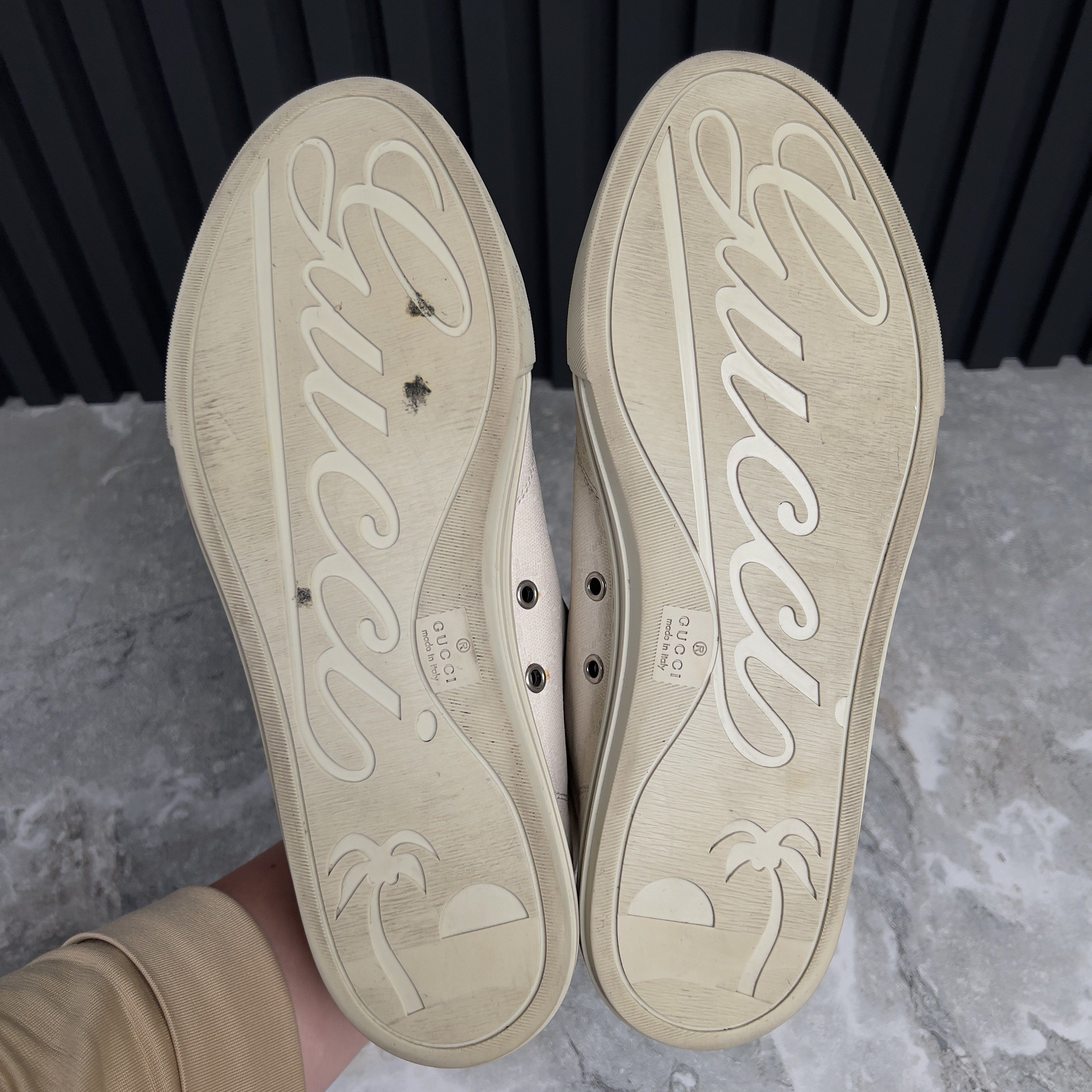 Gucci Gucci GG Monogram High Sneakers White Fabric Size US 9.5 / EU 42-43 - 12 Thumbnail