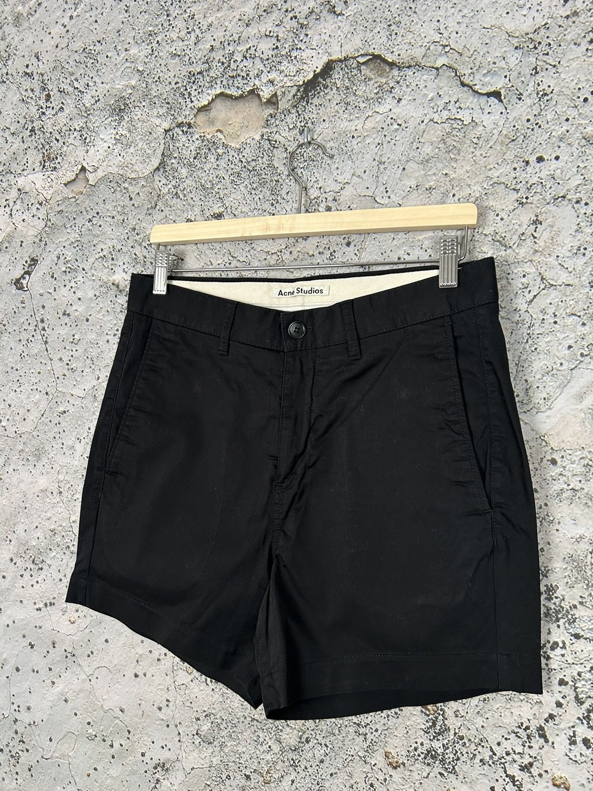 Acne Studios Acne Studios Seymour Satin Black Shorts Designer Rare Size 34" / US 12 / IT 48 - 2 Thumbnail