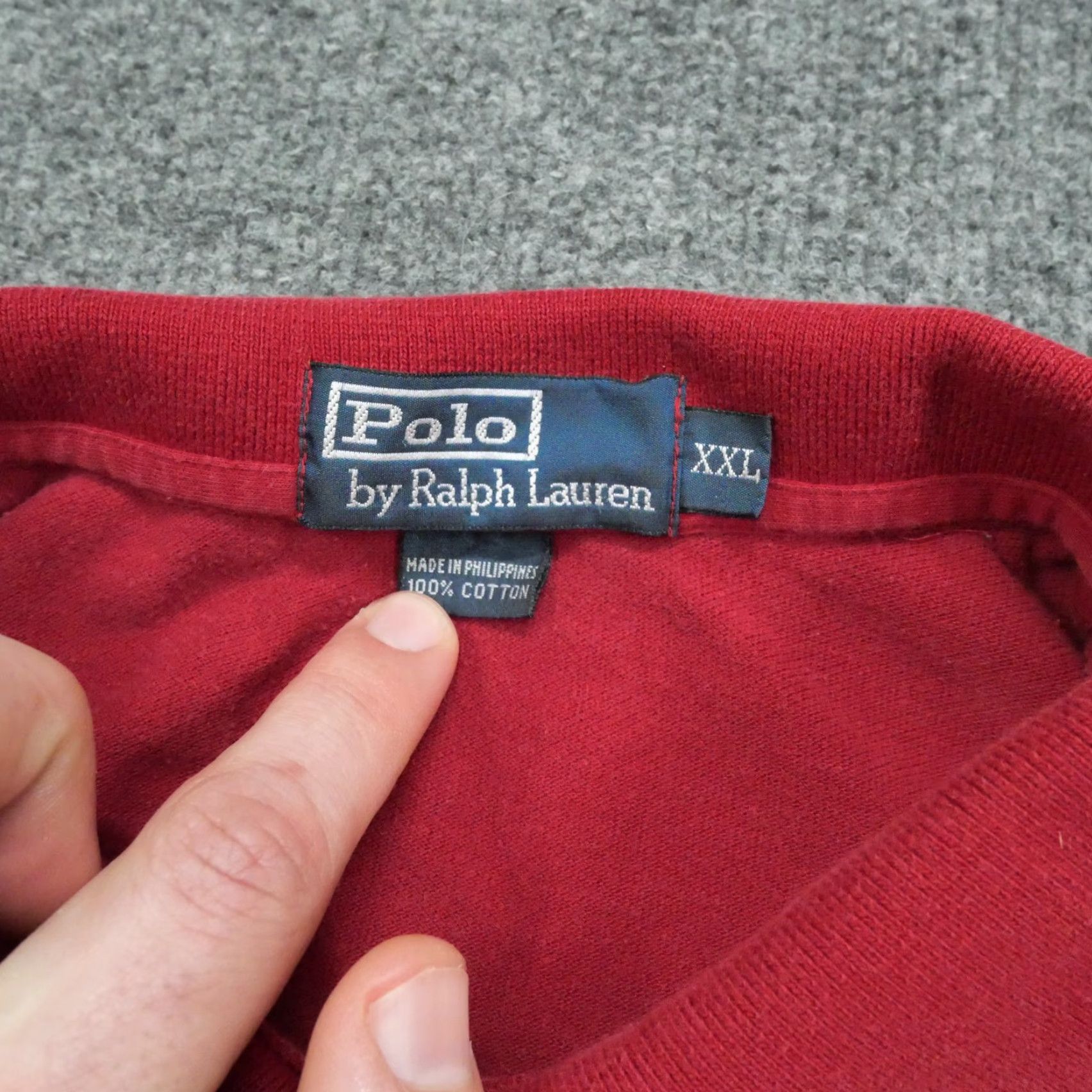 Polo Ralph Lauren VINTAGE Polo Ralph Lauren Shirt Mens 2XL Red Polo Short Sleeve Collared Button Knit Cotton Logo 90s Mens Size US XXL / EU 58 / 5 - 4 Thumbnail