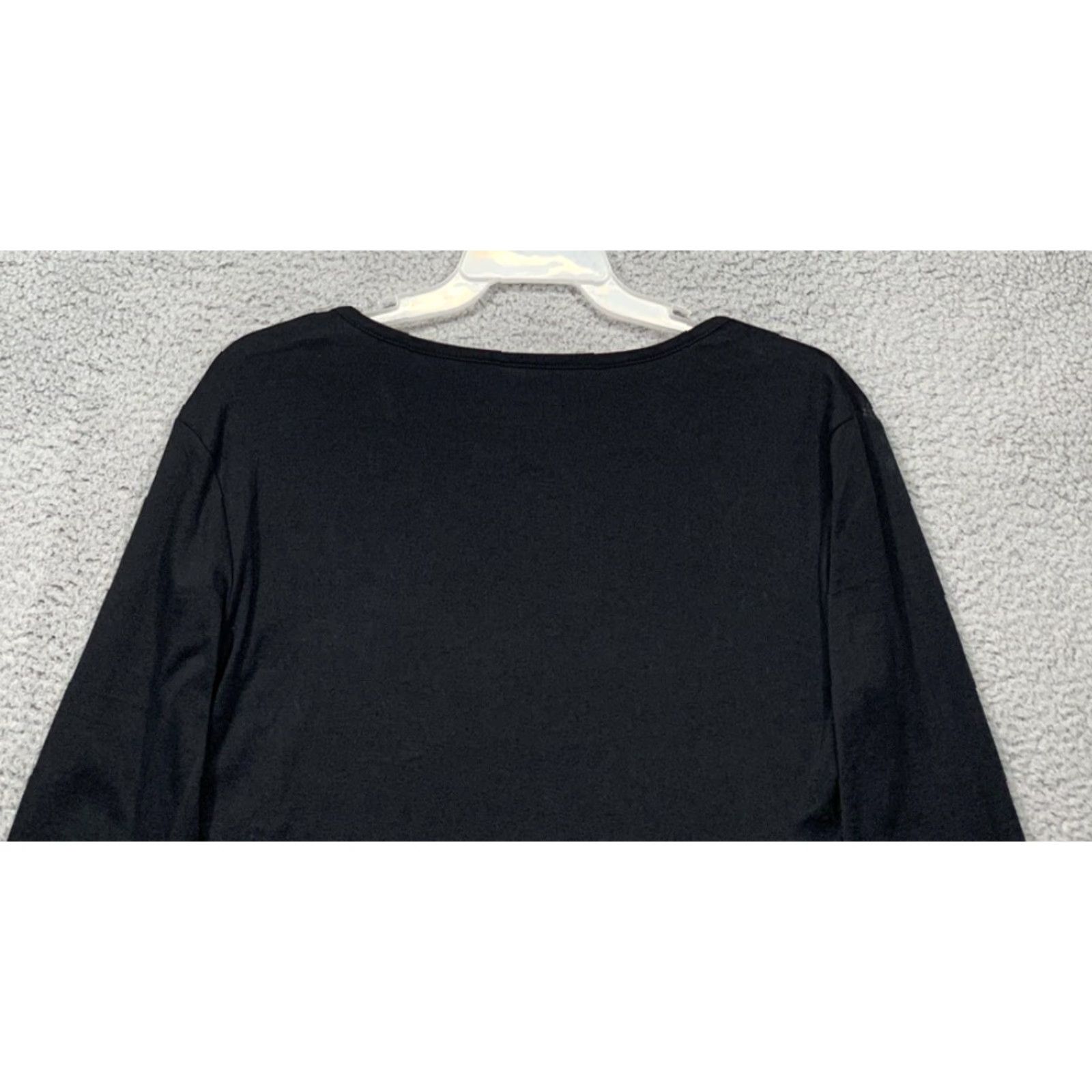 Vintage Dreamwave Women’s Pullover Long Sleeve Tee L Black Christmas Graphic Shirt Size L / US 10 / IT 46 - 5 Thumbnail