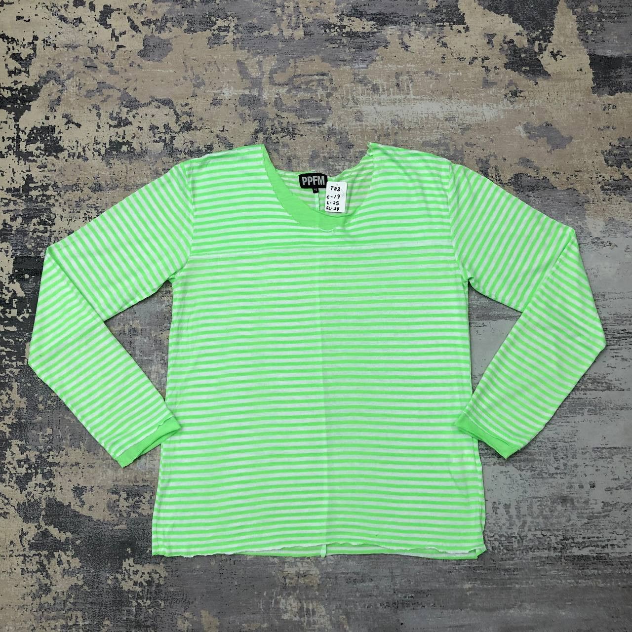 PPFM T83 PPFM PUNK STRIPED LONG SLEEVE TEE Size US M / EU 48-50 / 2 - 2 Thumbnail