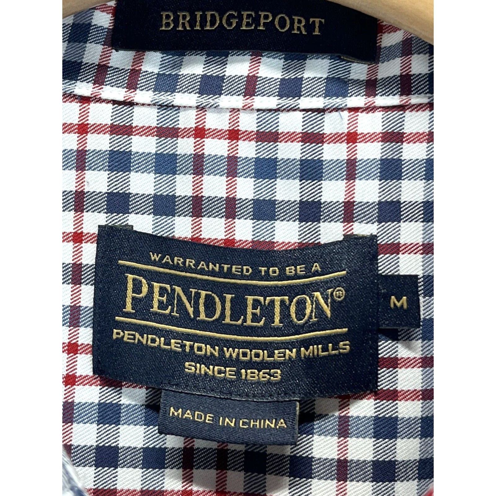 Pendleton Pendleton Plaid Button Down Shirt Medium Mens Cotton Blue White Red Navy Size US M / EU 48-50 / 2 - 5 Thumbnail