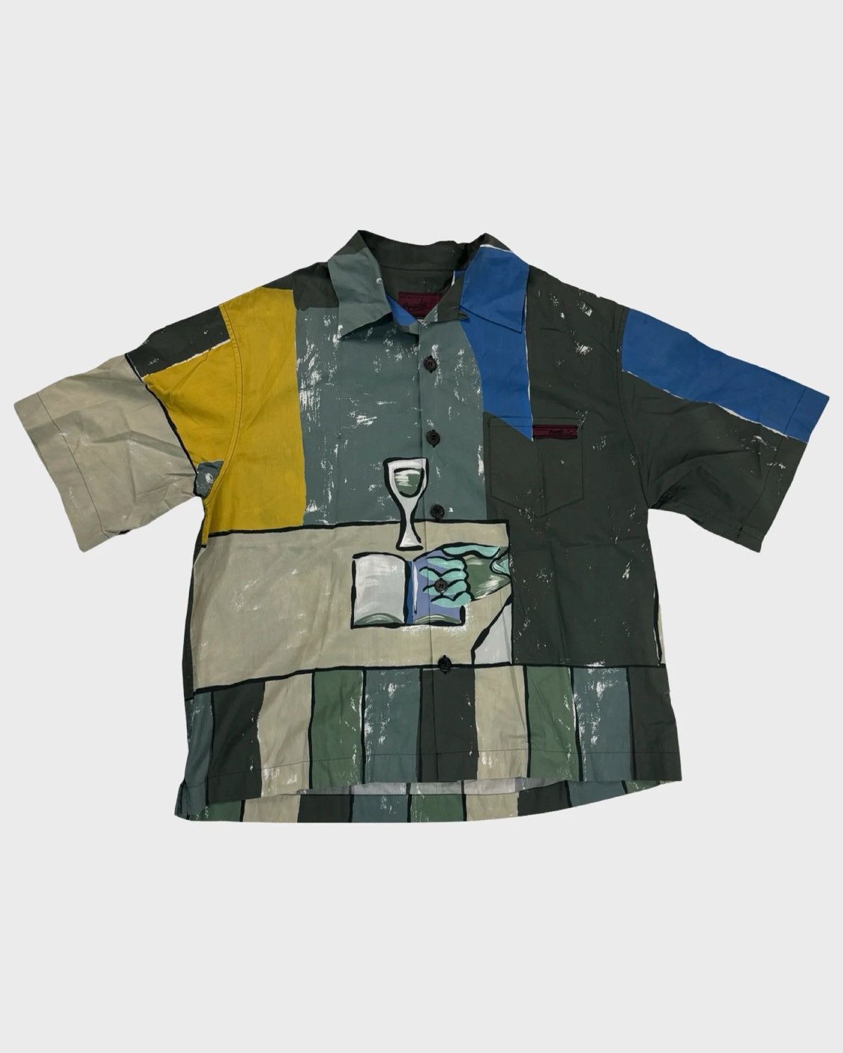 Prada PRADA AW17 STILLLEBEN PAINTING ART SHIRT SZ:L Size US L / EU 52-54 / 3 - 1 Thumbnail
