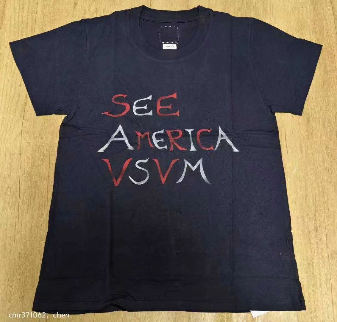 Visvim visvim 18AW Spot Stencil A-Line Tee S/S Navy 3 Small Size US L / EU 52-54 / 3 - 1 Thumbnail