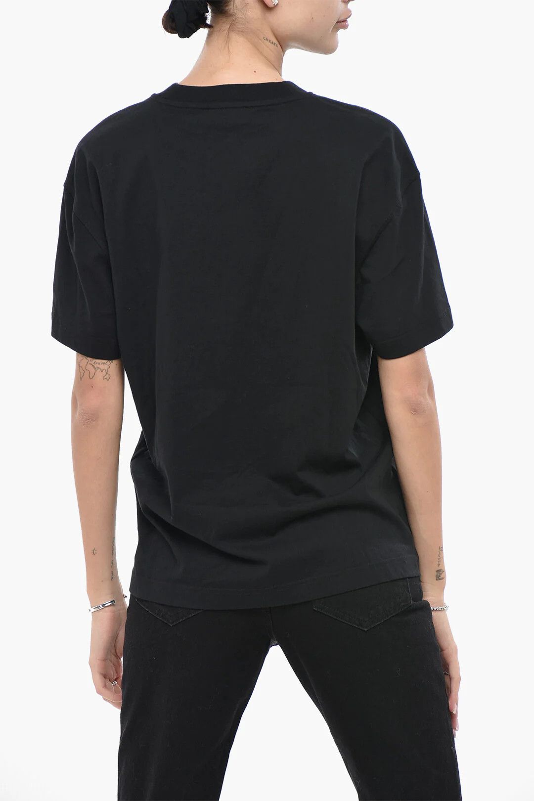 Off-White og1mm0426 Cotton Crewneck T-Shirt in Black Size XXL / US 16-18 / IT 52-54 - 2 Thumbnail