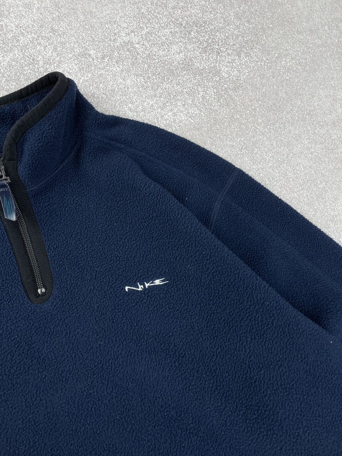 Nike × Vintage Vintage Nike y2k Logo Sherpa Fleece Sweatshirt Size US S / EU 44-46 / 1 - 6 Thumbnail
