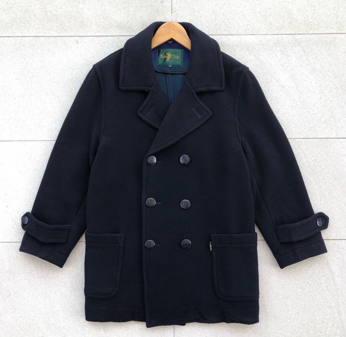 Beverly Hills Polo Club Vintage Polo Club Navy Blue Wool Peacoat Jacket Size US L / EU 52-54 / 3 - 1 Thumbnail