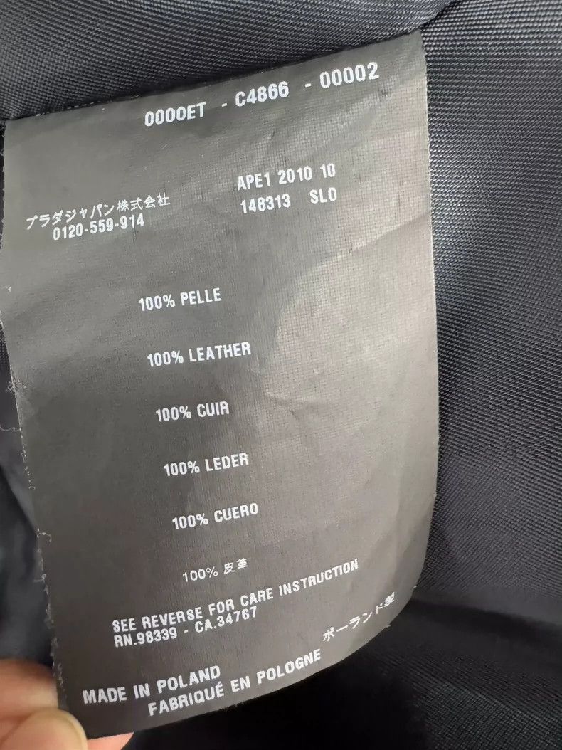 Prada Prada Black leather jacket Size US XXS / EU 40 - 5 Thumbnail