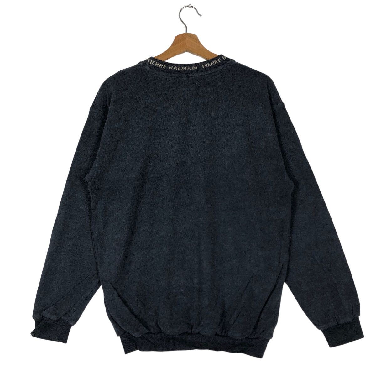 Japanese Brand 🔥Vintage Pierre Balmain Paris Sweatshirt Crewneck Big Logo Size US M / EU 48-50 / 2 - 8 Thumbnail