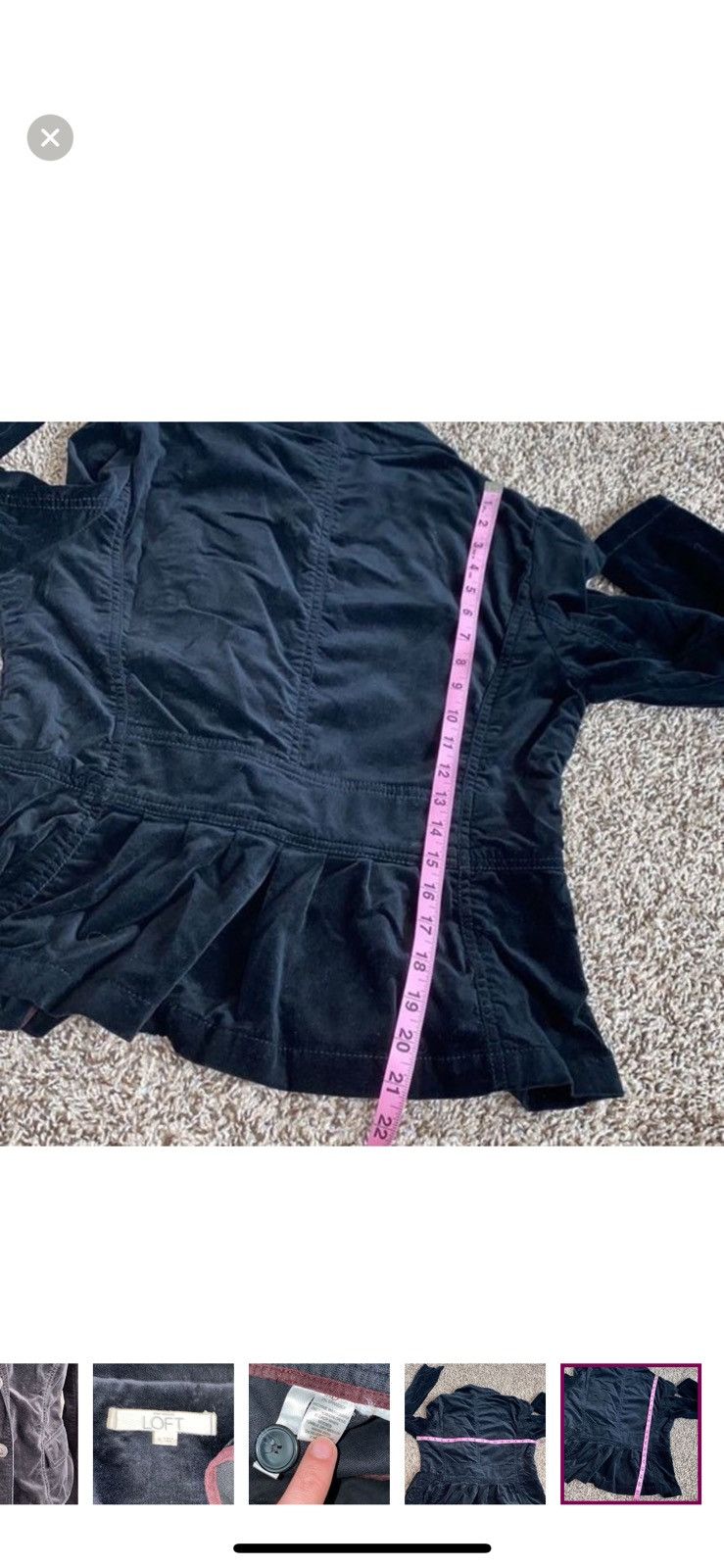 Loft Ann Taylor loft velveteen blazer jacket size 6 Size M / US 6-8 / IT 42-44 - 4 Thumbnail