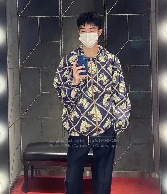 Gucci Gucci Colour-block horse head full-print hooded drawstring Size US L / EU 52-54 / 3 - 8 Thumbnail