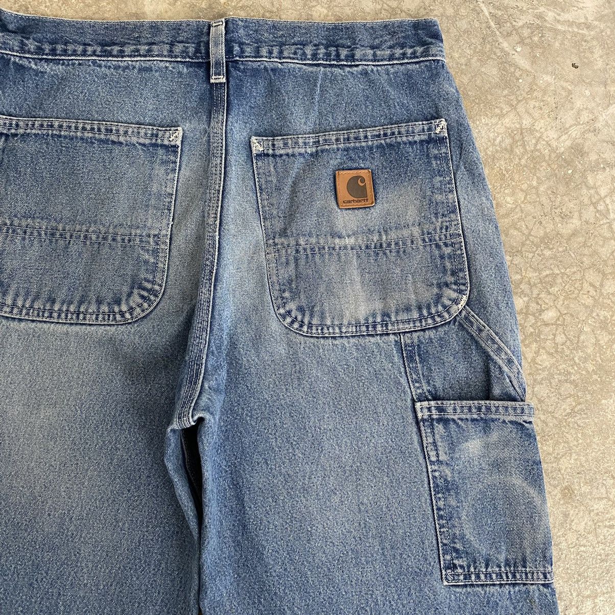 Carhartt Vintage Carhartt Faded Blue Carpenter Work Denim Jeans Size US 30 / EU 46 - 19 Thumbnail