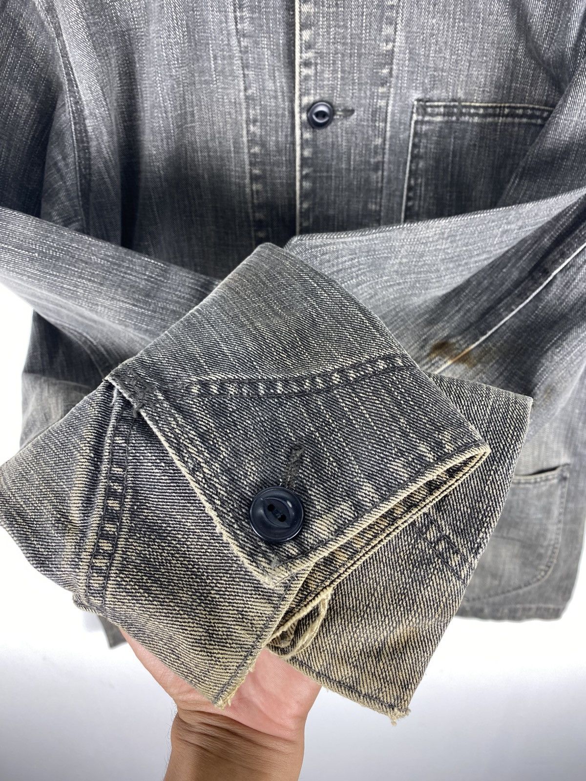 United Arrows Vintage Y2K Denim Chore Jacket Workwear Style Button Up Size US L / EU 52-54 / 3 - 9 Thumbnail