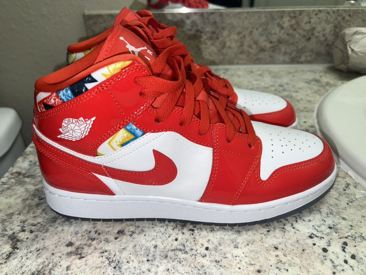 Jordan Brand Air Jordan 1 Mid 'Barcelona Sweater' (7y) Size US 7 / IT 37 - 1 Thumbnail