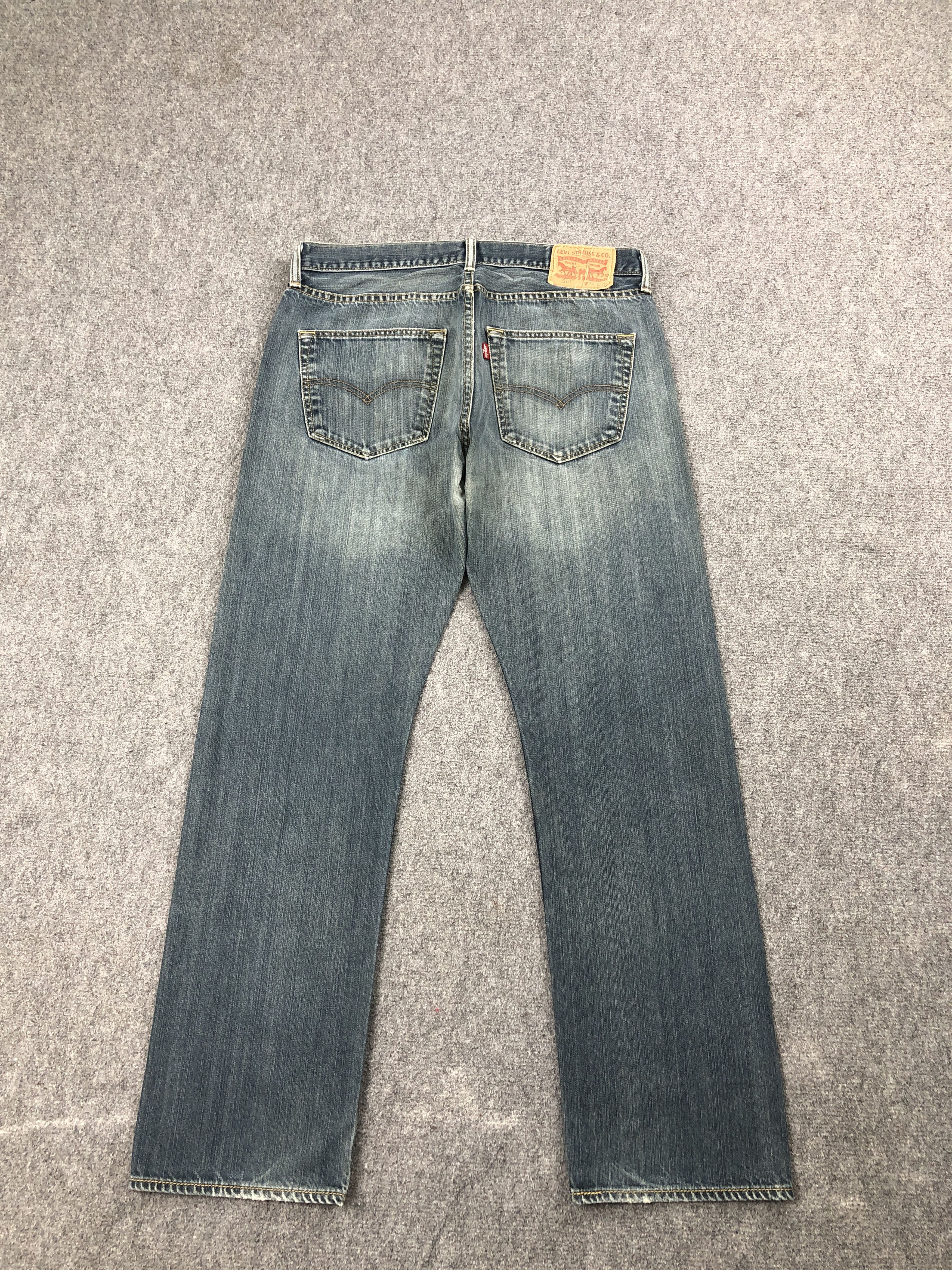 Levi's × Vintage Vintage Levis 501 Dark Blue Jeans Size US 31 - 4 Thumbnail