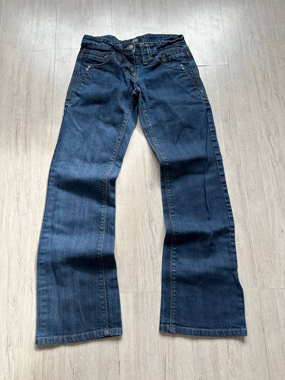 Japanese Brand Vintage Japan style flared y2k jeans Size 26" / US 2 / IT 38 - 3 Thumbnail